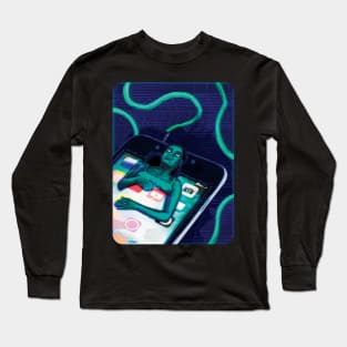 Blue Light Sickness Long Sleeve T-Shirt